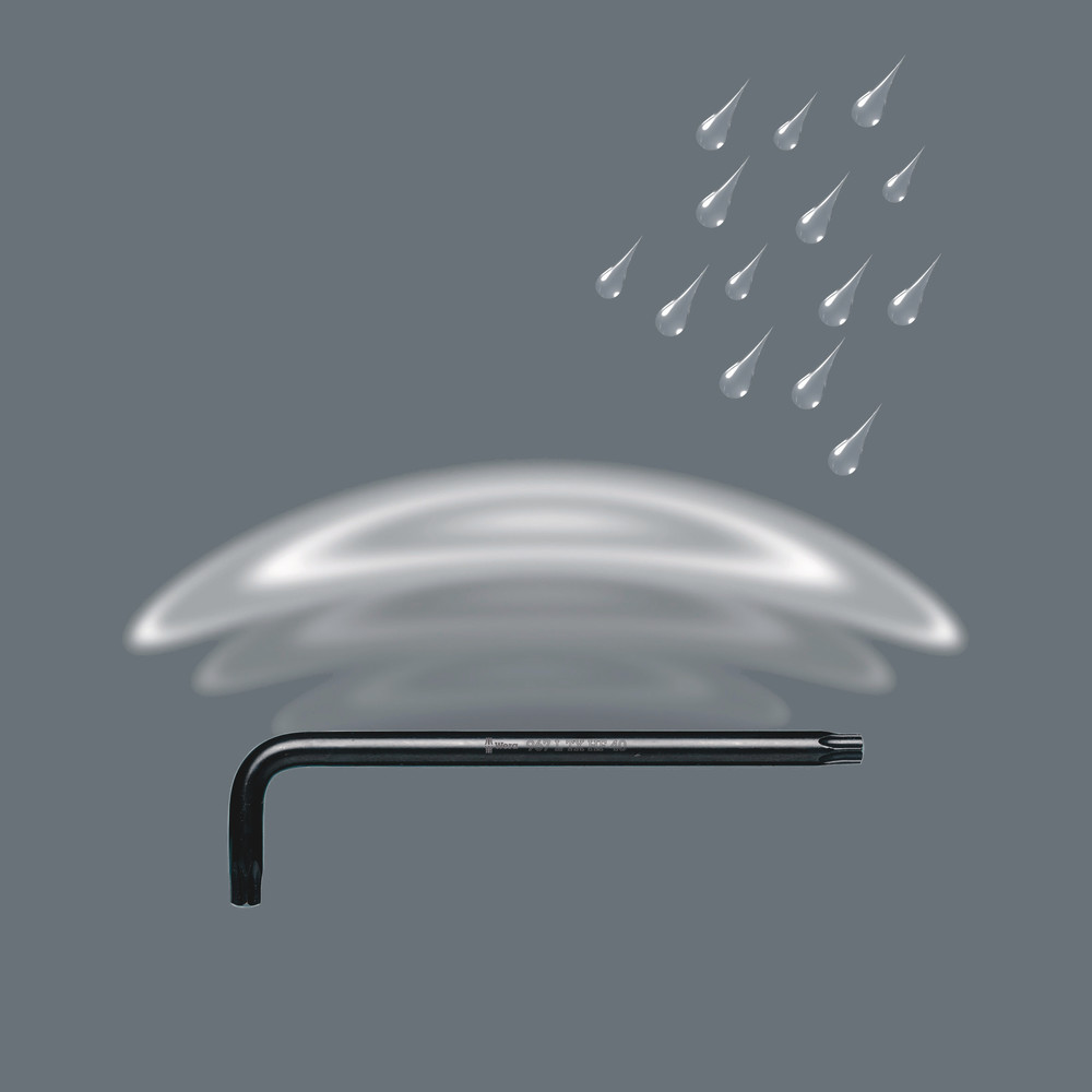  Clés mâles coudées avec fonction de retenue, BlackLaser 967 L TORX HF 20 WERA - 05024164001