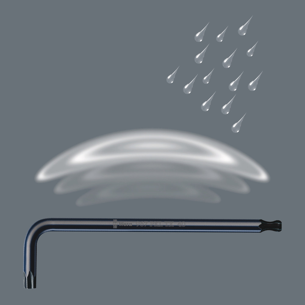 Clés mâles coudées TORX®, BlackLaser 967 PKL TORX 20 WERA - 05024202001