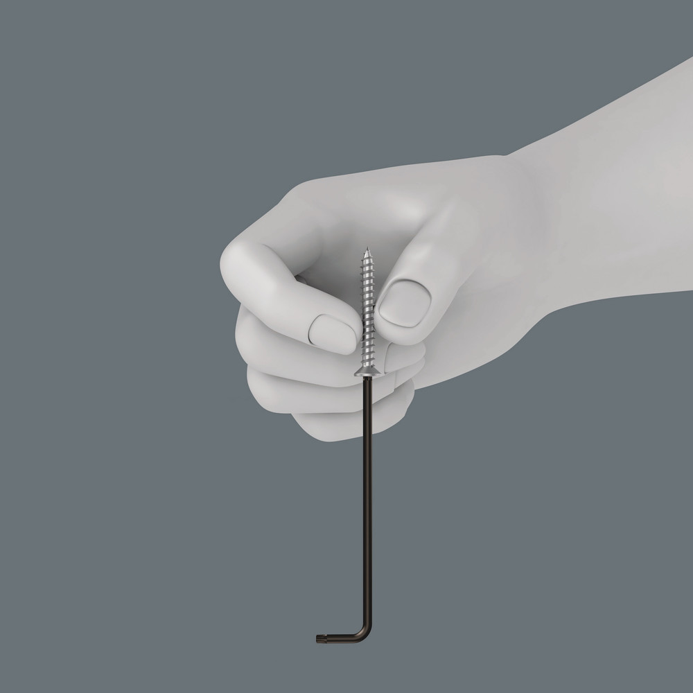 Clés mâles coudées avec fonction de retenue, version longue 967 XL HF TORX 15 WERA - 05024454001