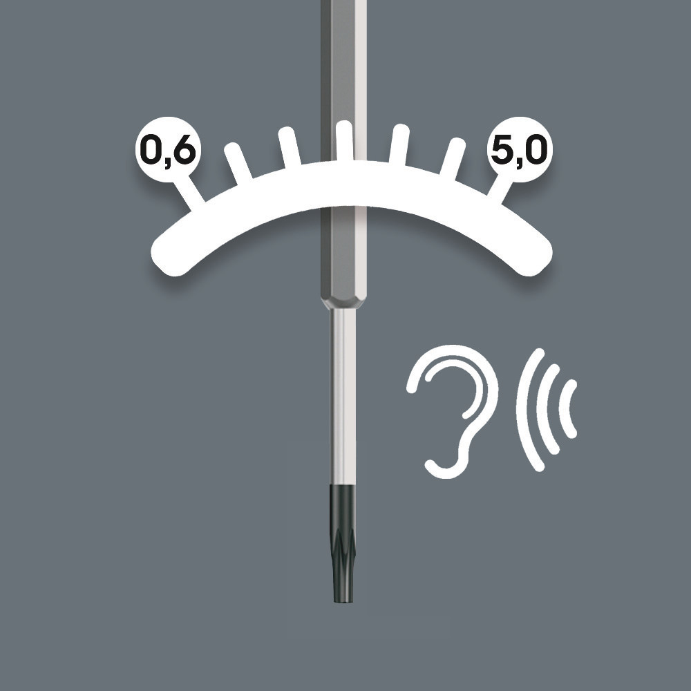 Indicateur de couple TORX® 300 TORX 10/2,0 Nm WERA - 05027934001