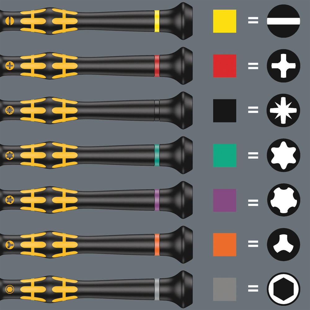 Tournevis ESD à douille Kraftform Micro 1569 ESD Micro 5,0 x 60 mm WERA - 05030150001
