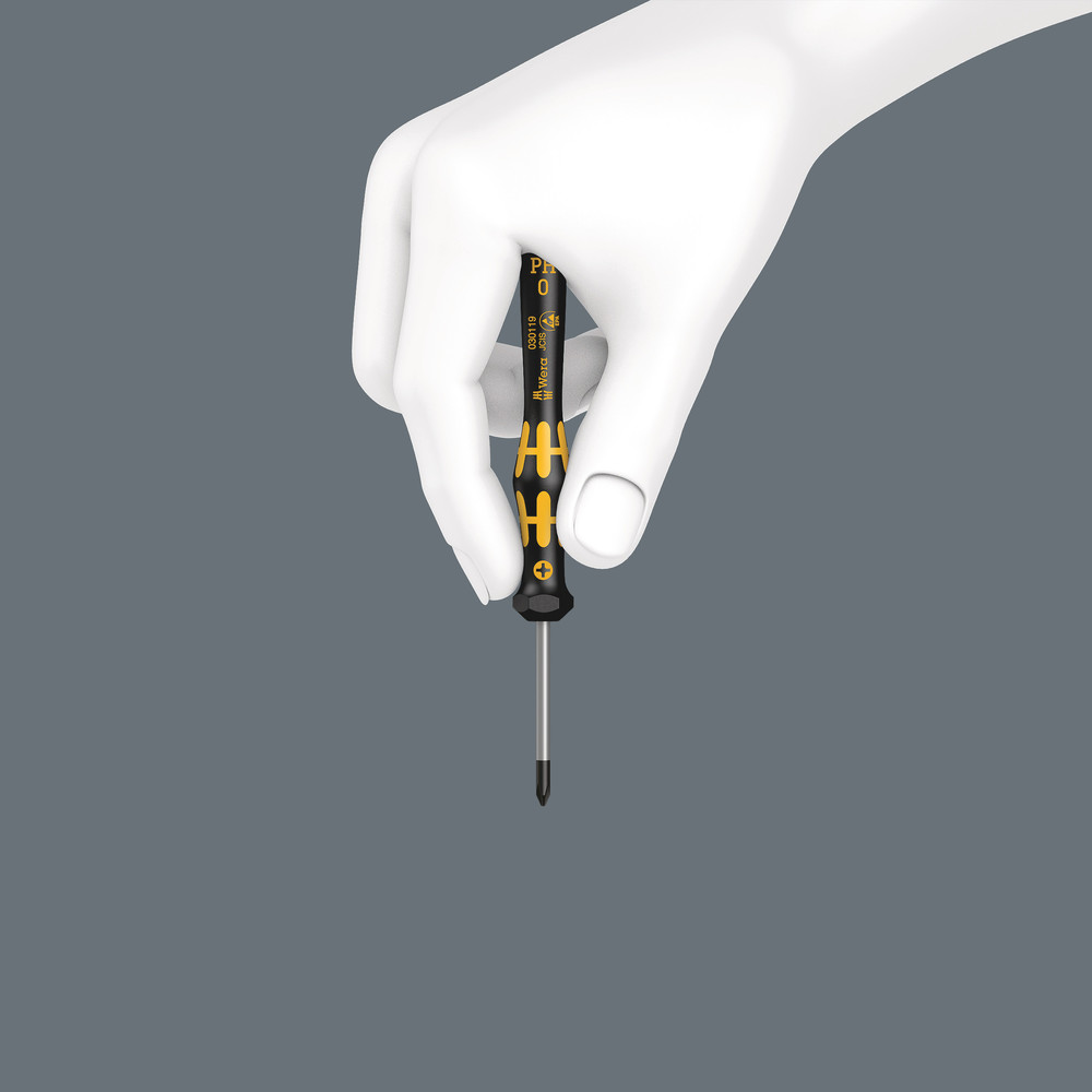 Tournevis Micro ESD avec fonction de retenue 1567 ESD Micro HF TX 10 x 60 mm WERA - 05030406001