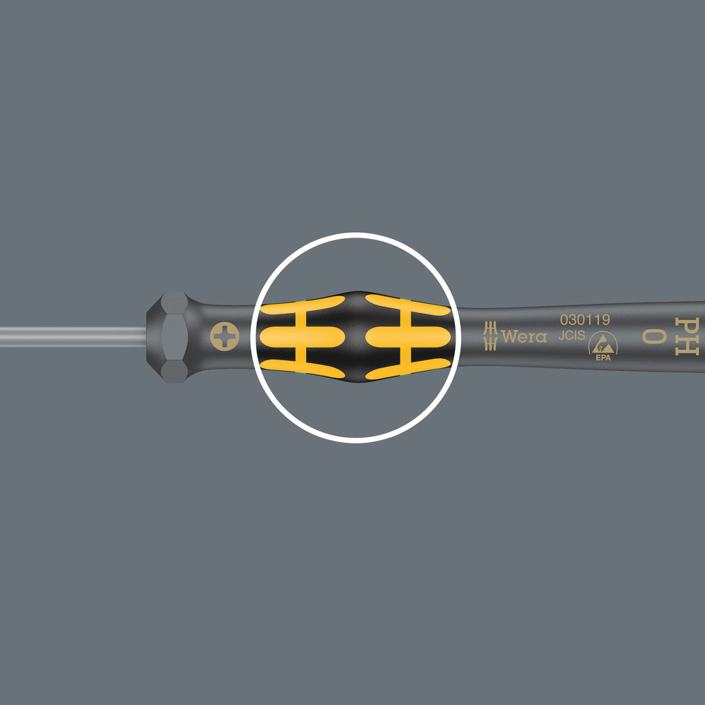 Tournevis ESD à douille Kraftform Micro 1569 ESD Micro 4,5 x 60 mm WERA - 05030418001