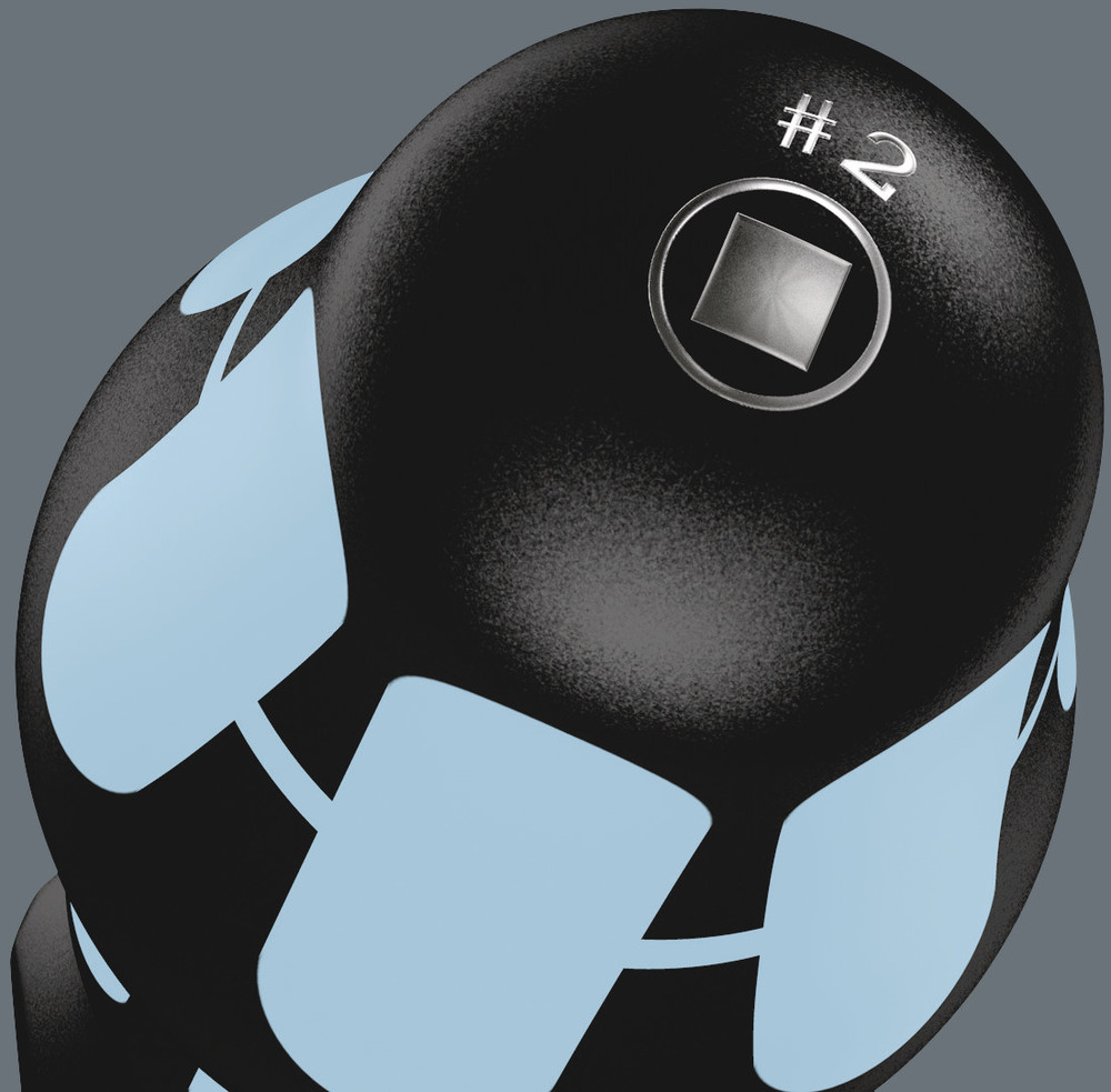 Tournevis pour vis à empreinte carrée, acier inoxydable 3368 # 2 x 100 mm WERA - 05032071002