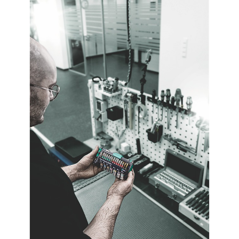 Jeu de 39 tournevis interchangeables WERA Hexagonale Hex-plus Phillips Pozidriv plat - 05049055001