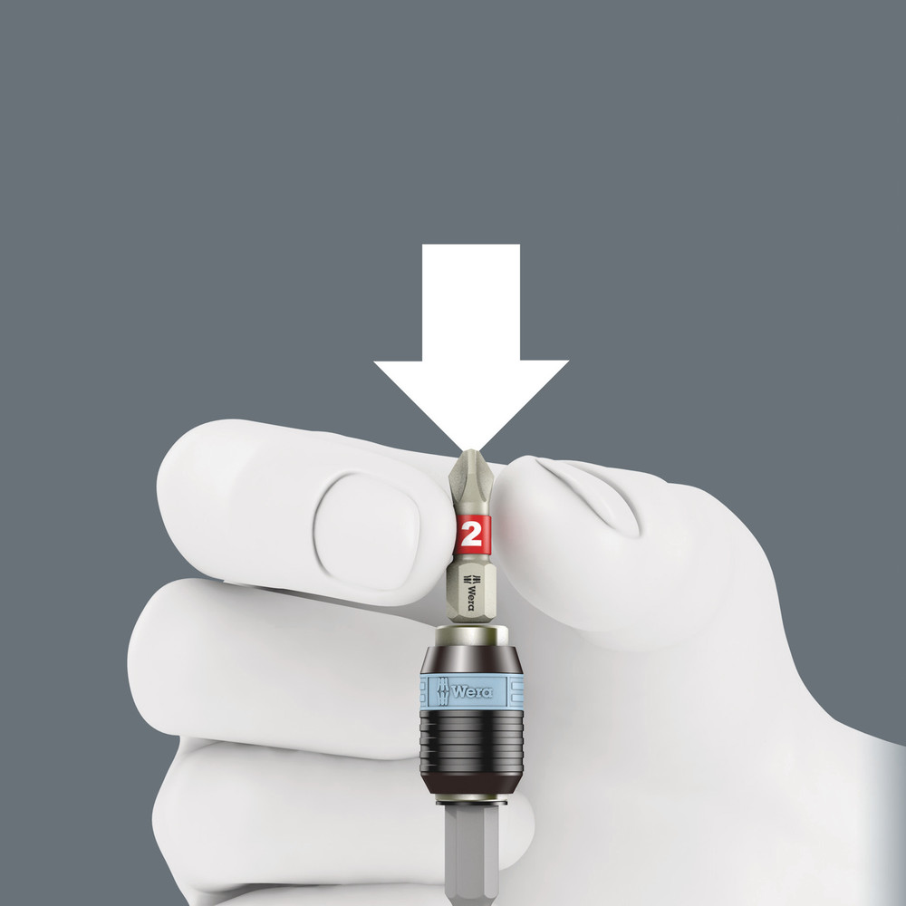 Porte-embouts avec mandrin à serrage rapide Rapidaptor, acier inoxydable 3816 R WERA - 05051465001