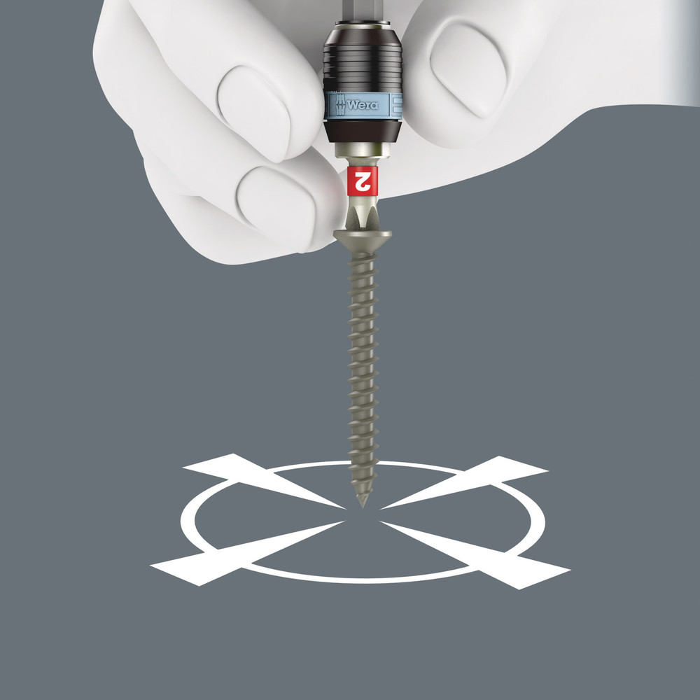 Porte-embouts avec mandrin à serrage rapide Rapidaptor, acier inoxydable 3816 R WERA - 05051465001