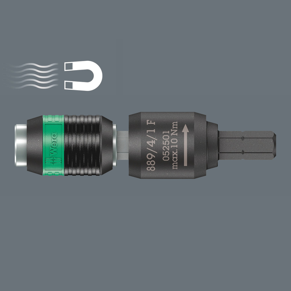 Porte-embouts à roue libre Rapidaptor pour tournevis dynamométriques avec manche « revolver » 889/4/1 F Rapidaptor WERA - 05052501001