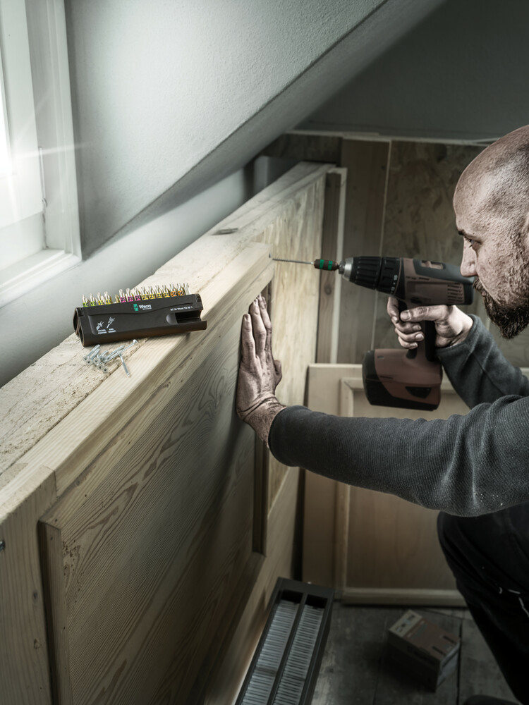 Jeu d'embouts avec porte-embouts Bit-Check 30 Wood TORX HF 1 SB Wera - 05057437001