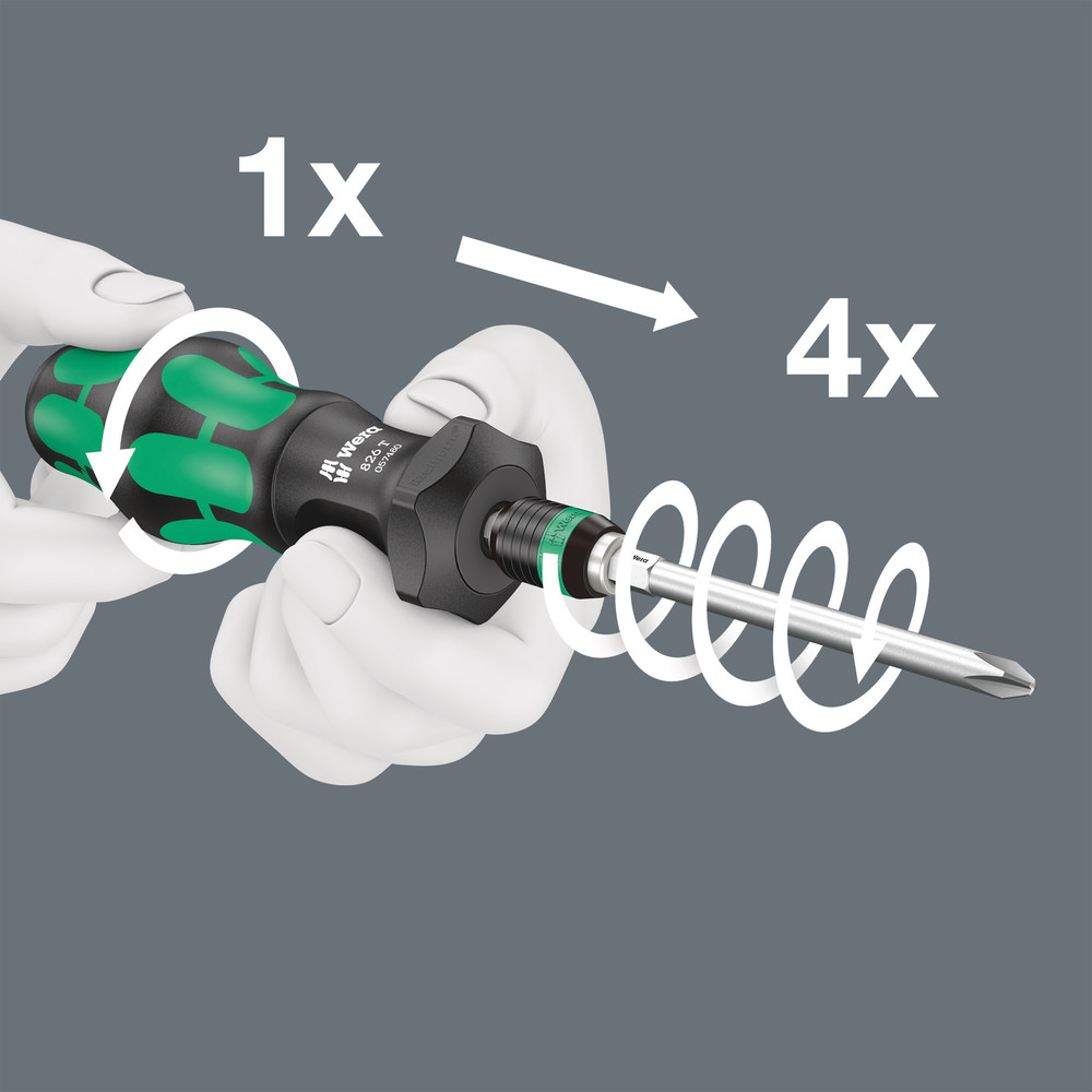 Porte-embouts Turbo avec mandrin à serrage rapide Rapidaptor 826 T Turbo WERA - 05057480001