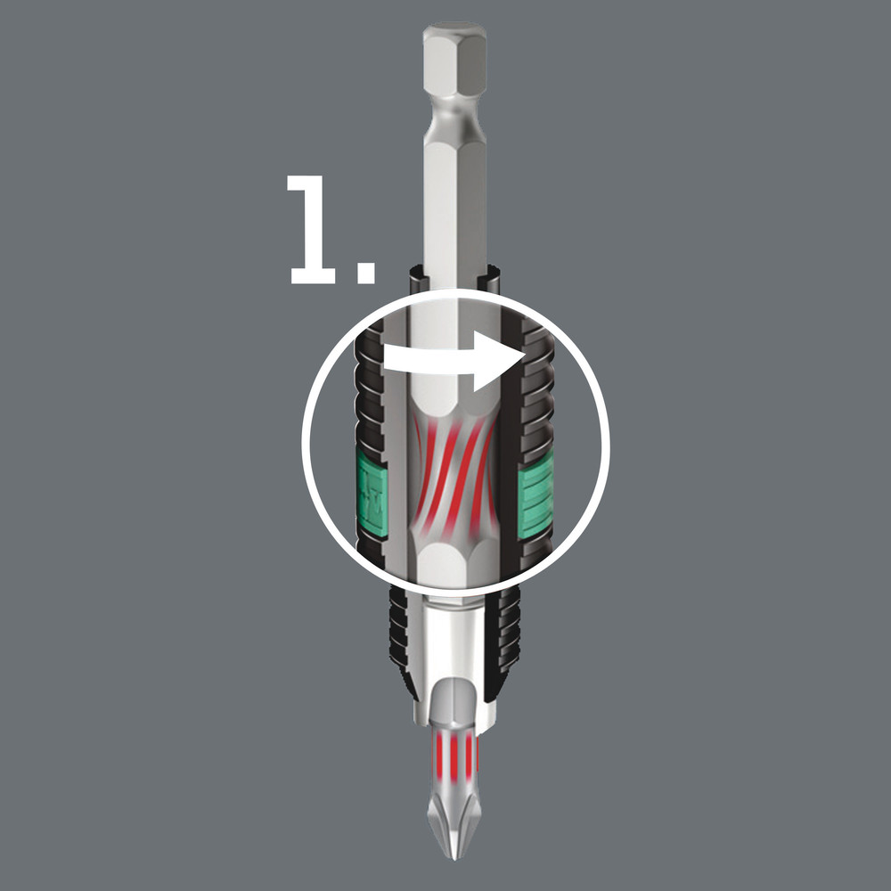 Embouts BTZ pour vis à empreinte carrée 868/4 BTZ # 3 x 50 mm WERA - 05060149001
