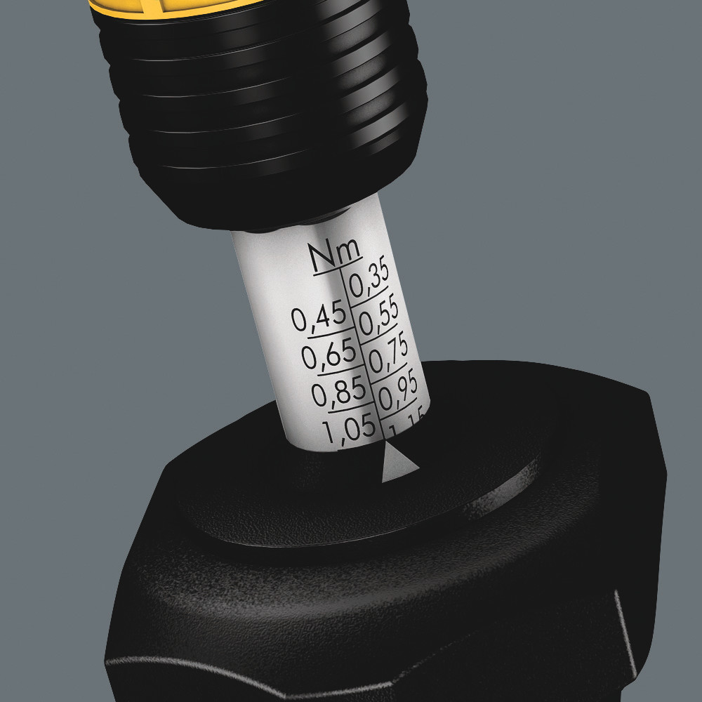 Tournevis dynamométrique réglable (2,5-29,0 in.lbs.) avec mandrin à serrage rapide Rapidaptor 7445 ESD 2,5 - 11,5 in.lbs WERA - 05074733001
