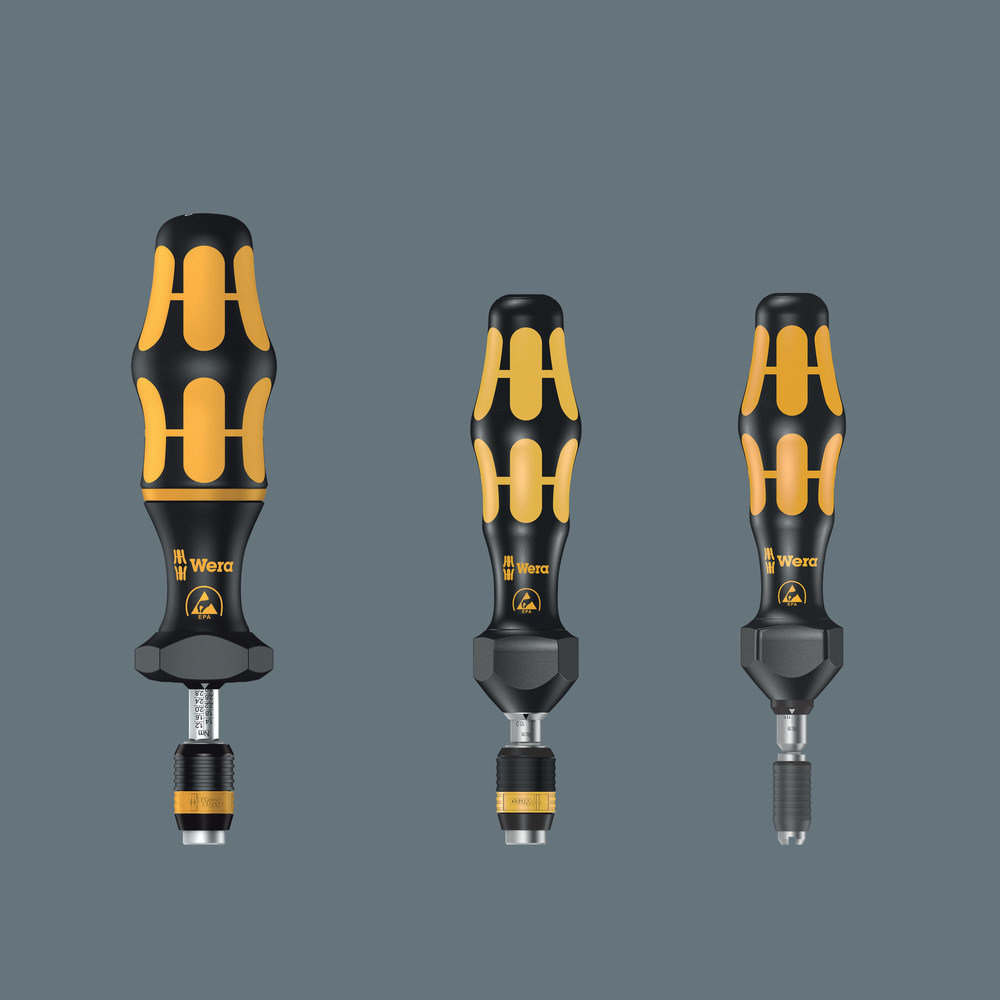 Tournevis dynamométrique réglable (2,5-29,0 in.lbs.) avec mandrin à serrage rapide Rapidaptor 7446 ESD 11,0 - 29,0 in.lbs. WERA - 05074734001