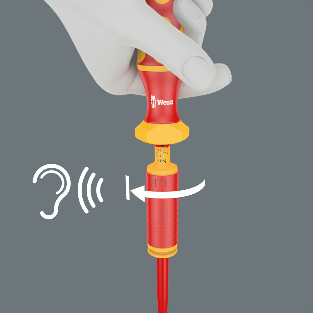 Série 7400 VDE Manche dynamométrique réglable (0,3-3,5 Nm) 7440 VDE 0,3 - 1,2 Nm WERA - 05074752001
