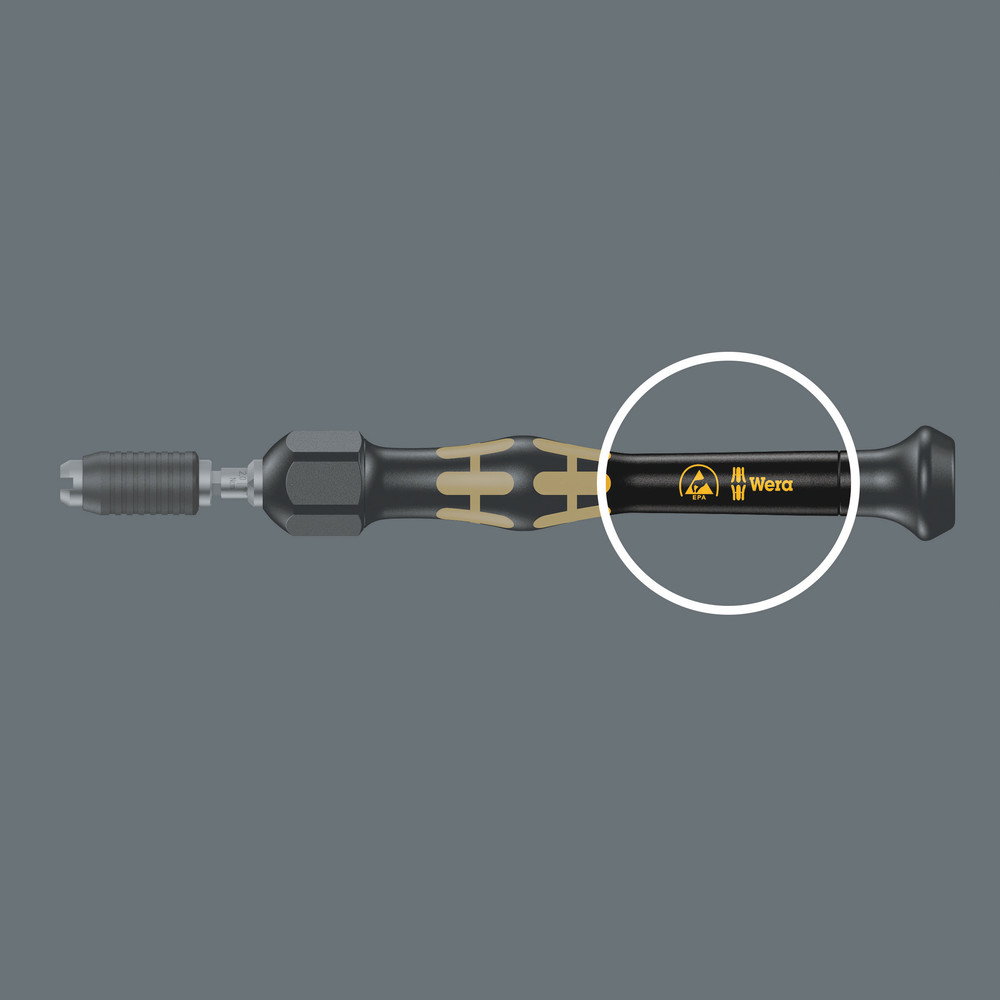 Micro Tournevis dynamométrique (0,02-0,11 Nm) avec mandrin à serrage rapide 1430 Micro ESD 2,0 - 6,0 Ncm WERA - 05074802001