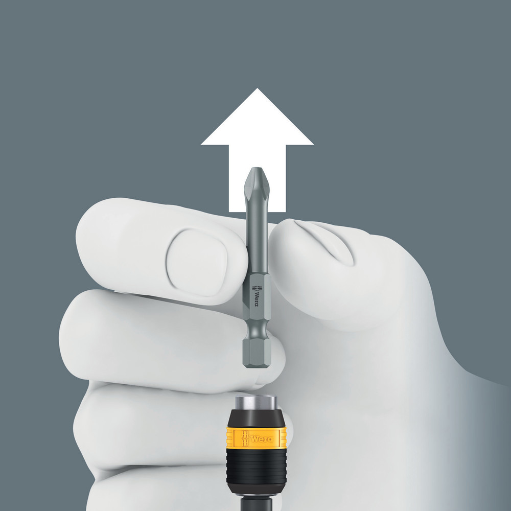 Tournevis dynamométriques préréglés et ajustables (0,1-1,5 Nm) avec mandrin à serrage rapide Rapidaptor, taille du manche 105 mm 7461 ESD 1,2 Nm WERA - 05074842001