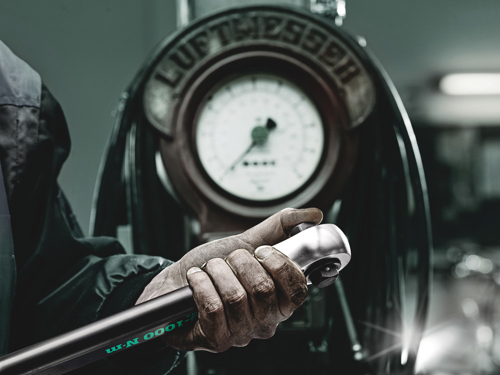 Clé dynamométrique Push 200 - 1000 Nm Click-Torque E 1 d/g Wera - 05075631001