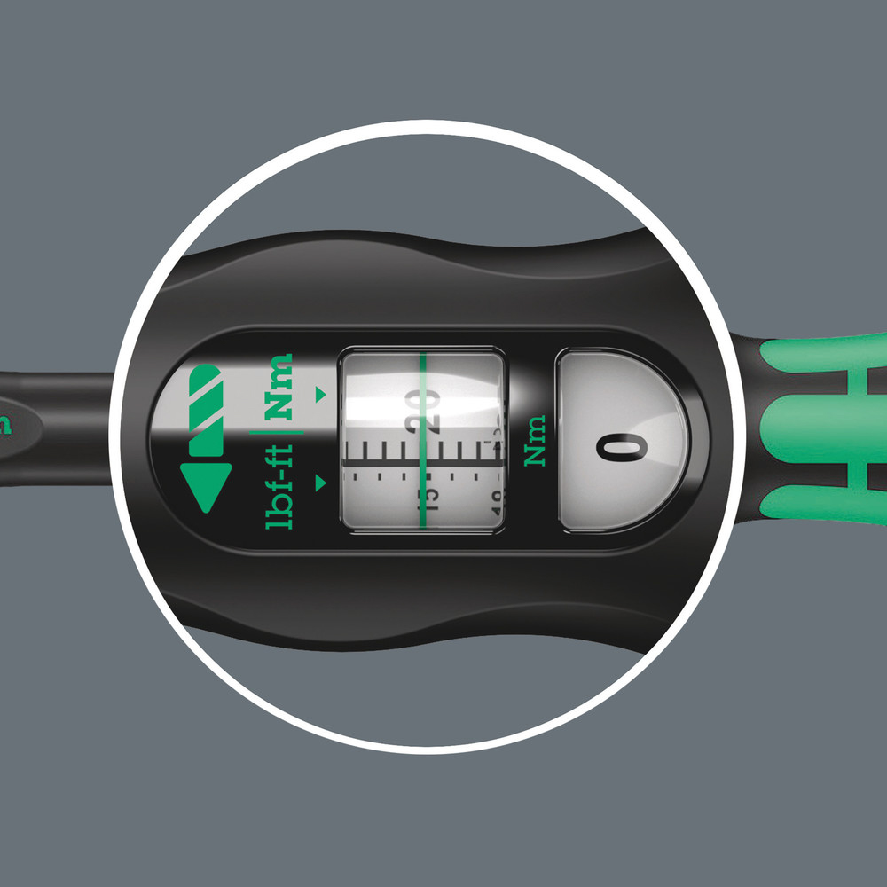 Clé dynamométrique Push 200 - 1000 Nm Click-Torque E 1 d/g Wera - 05075631001