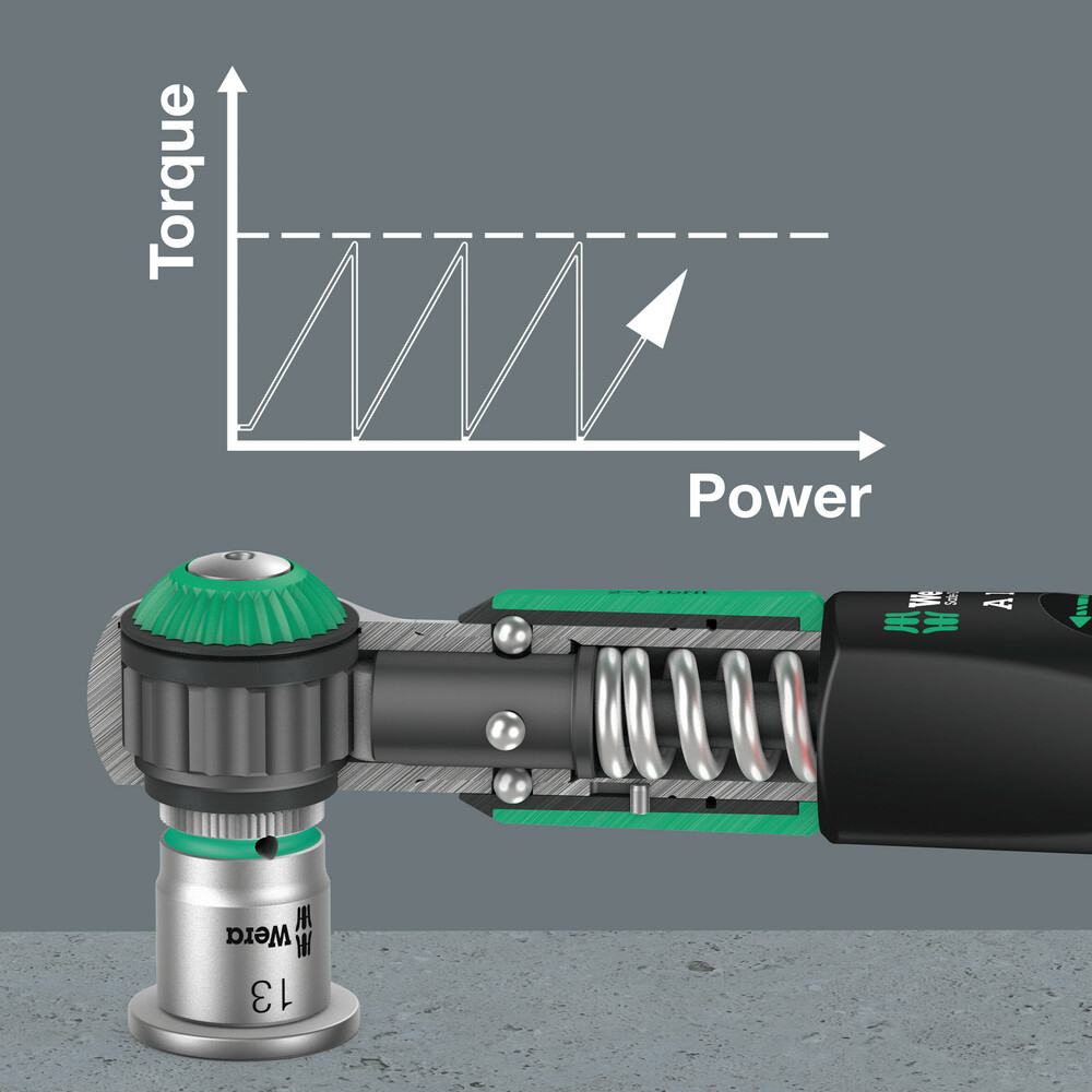 Clé dynamométrique Drive 2 - 12 Nm Safe-Torque A 1 Wera - 05075800001