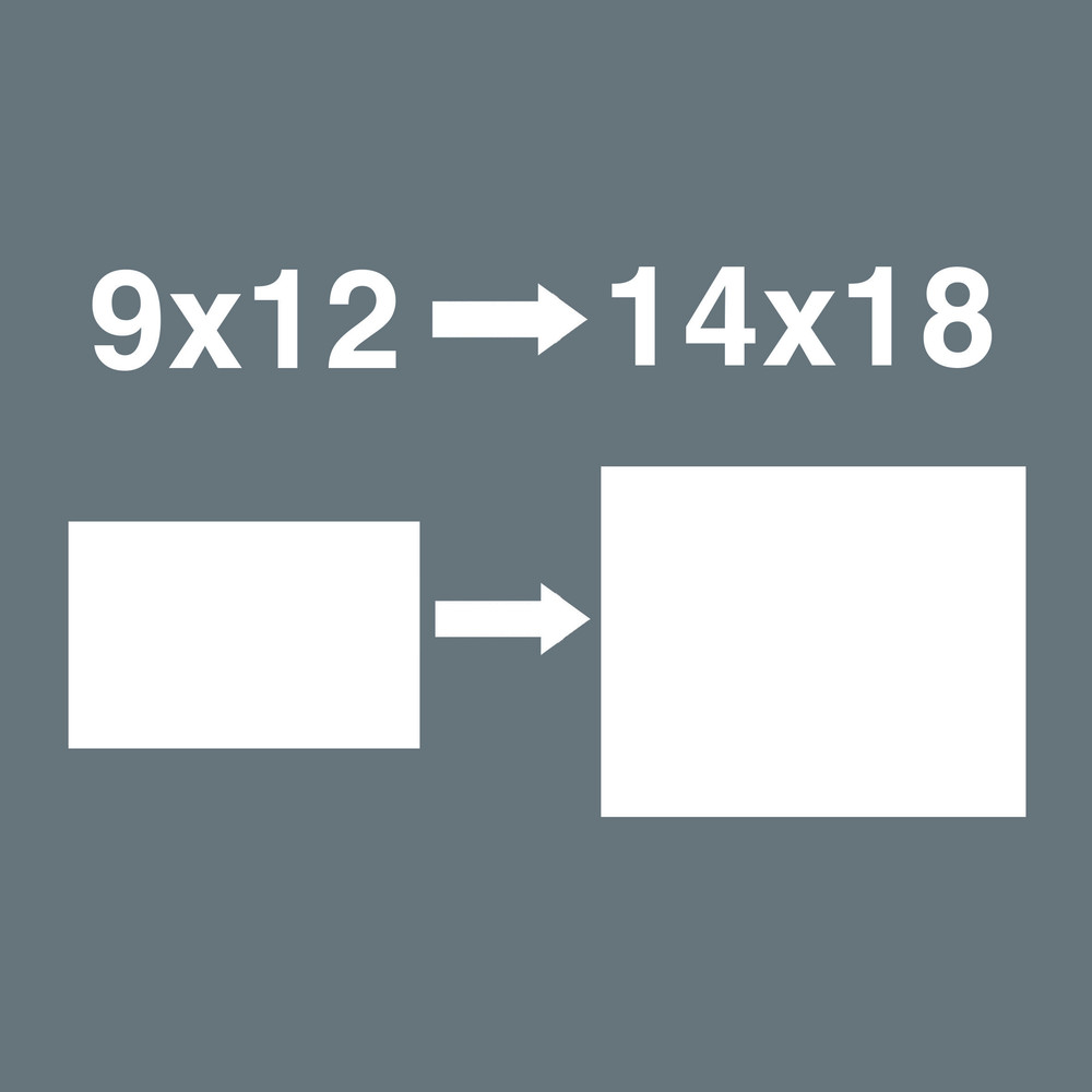 Adaptateur interchangeable, 9x12 mm 7779/1 Adapter 9x12mm x 14x18mm WERA - 05078666001
