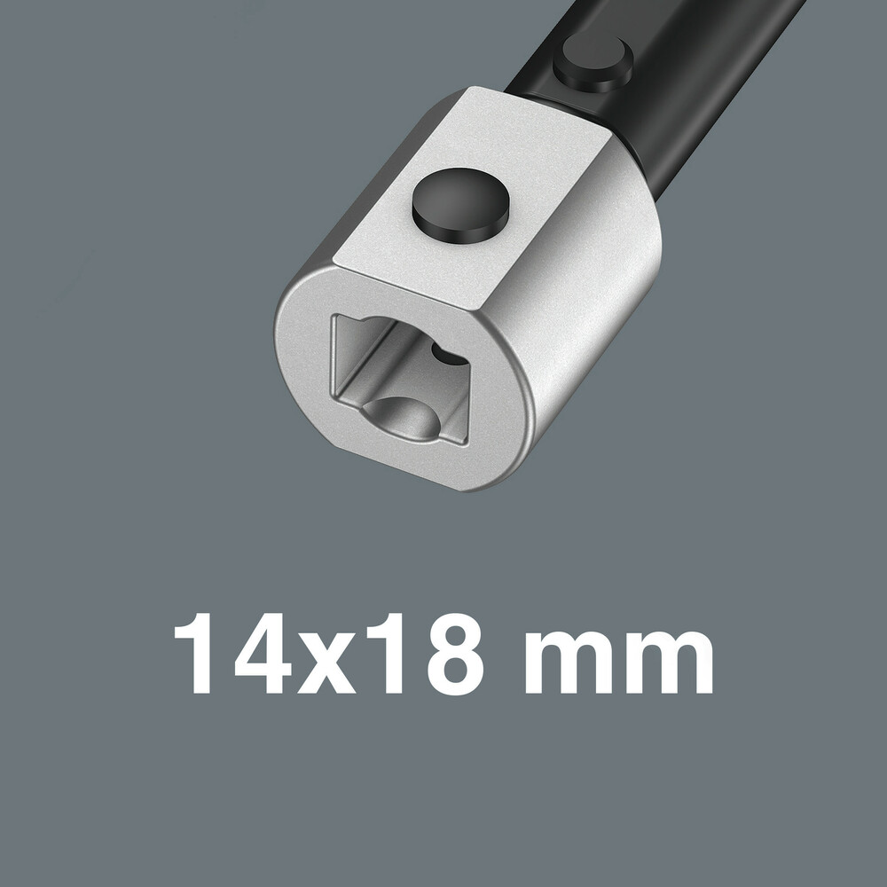 Cliquet réversible interchangeable, 14x18 mm 7782 E 14x18mm Ratsche 3/4