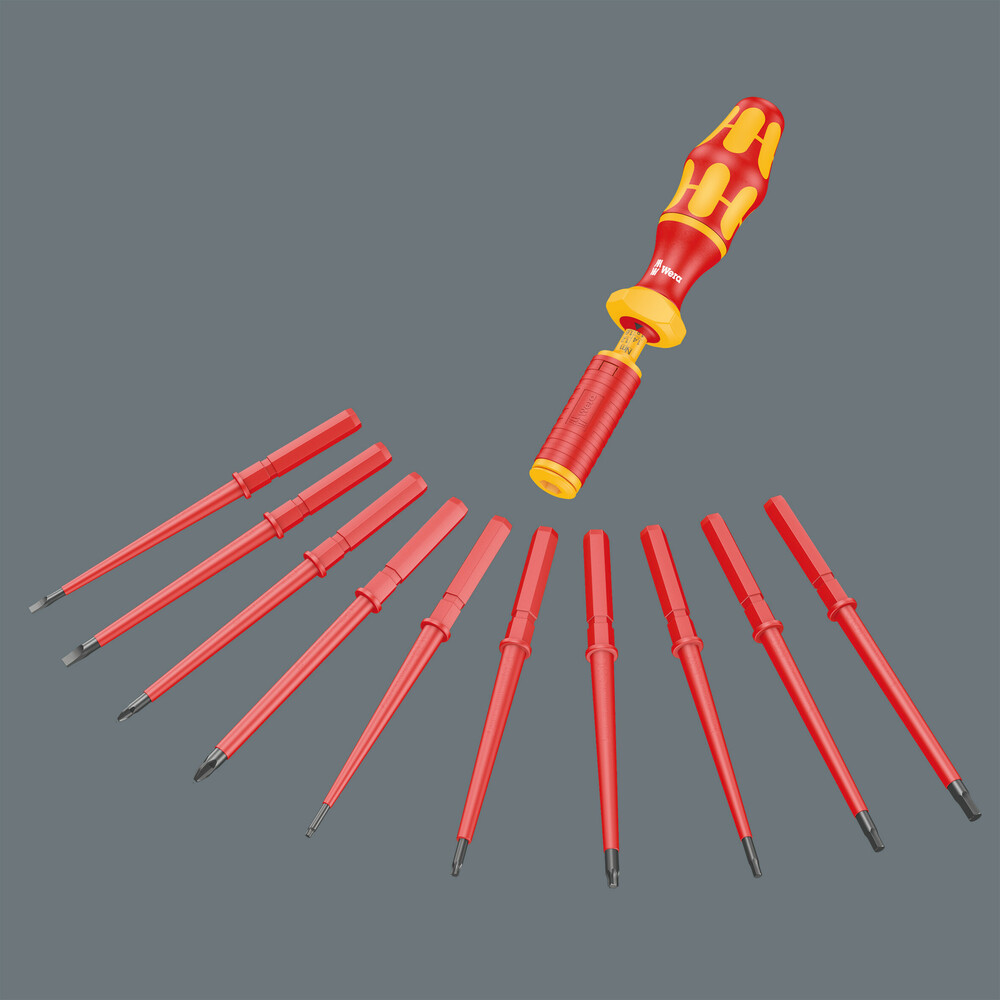 Set de 16 tournevis VDE WERA 1,2,3Nm 05006609001