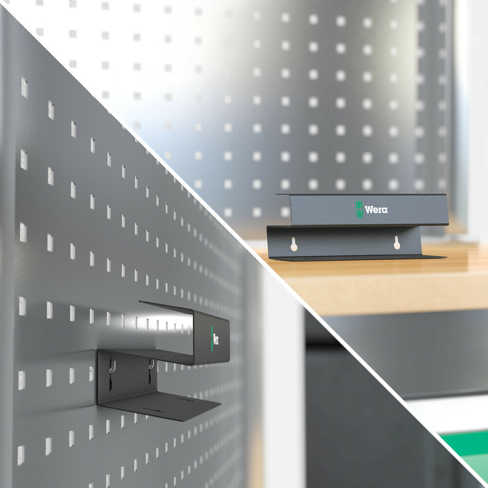 Support en métal, vide 9605 Support en métal 3 poignée en T 10 Wera - 05136425001