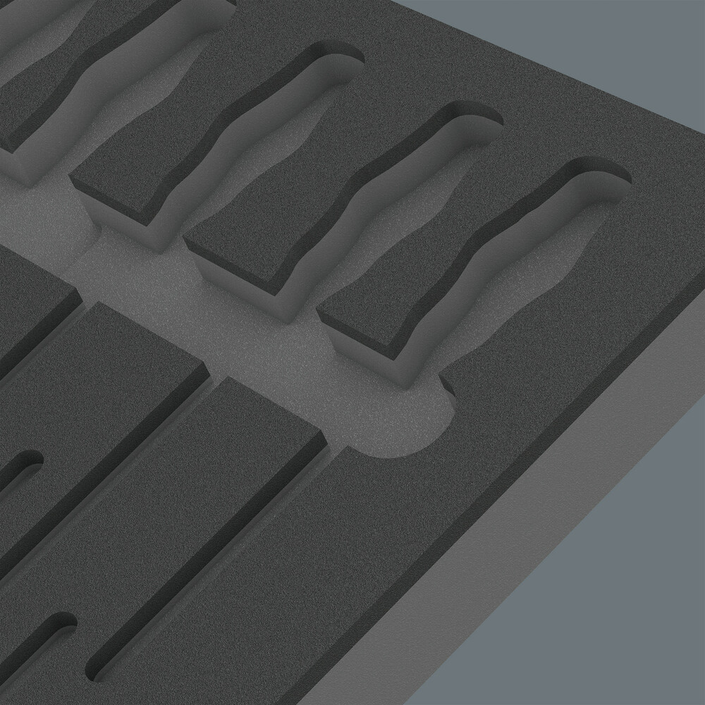 Pièce de rechange, sans outils 9811 Insert en mousse pour jeu de tournevis VDE 1 Wera - 05137311001