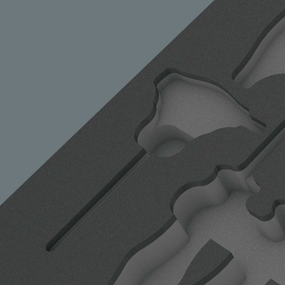 Pièce de rechange, sans outils 9813 Insert en mousse p.j. tournevis Hex 1 Wera - 05137313001