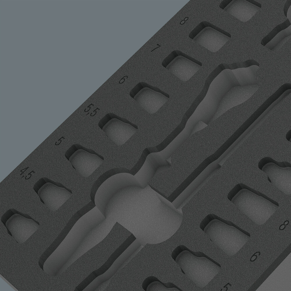 Pièce de rechange, sans outils 9820 Insert en mousse p.j.cliquet 8000 A Zyklop Wera - 05137320001