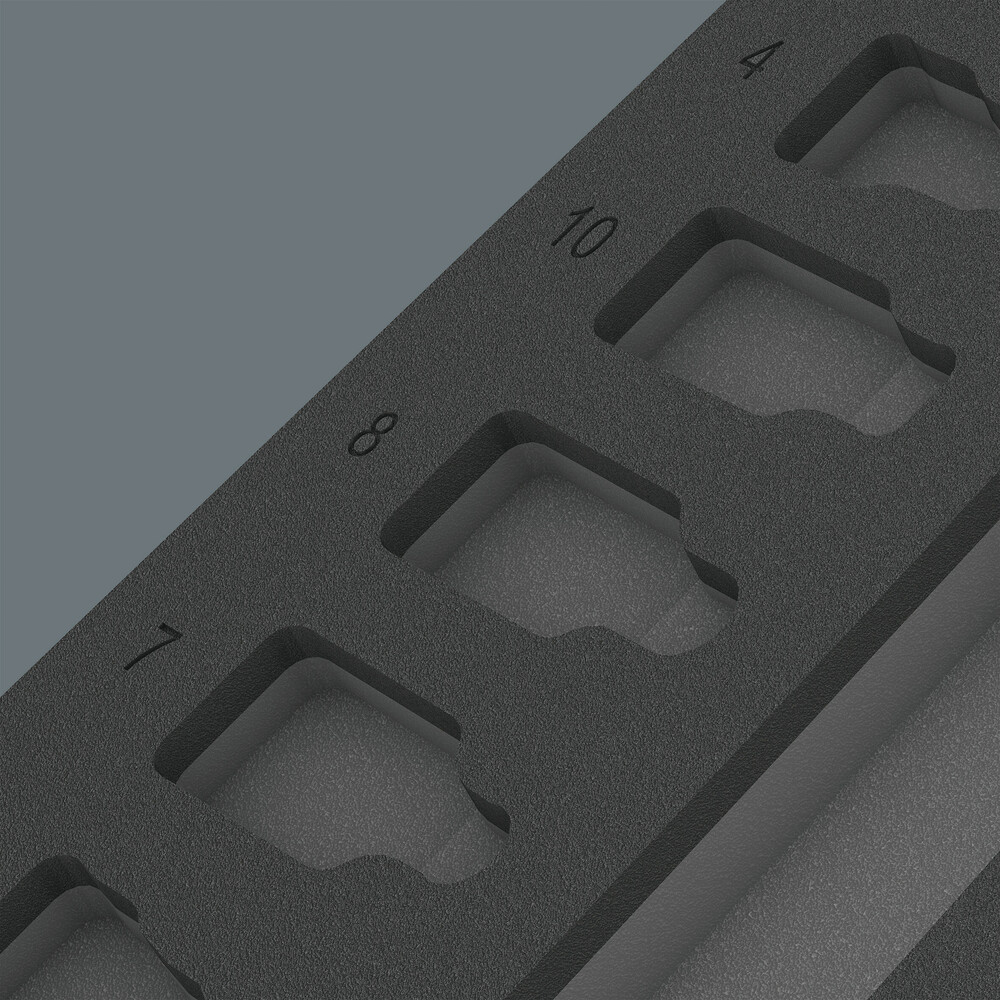 Pièce de rechange, sans outils 9823 Insert en mousse p.j.douille-embouts Zyklop B Wera - 05137323001