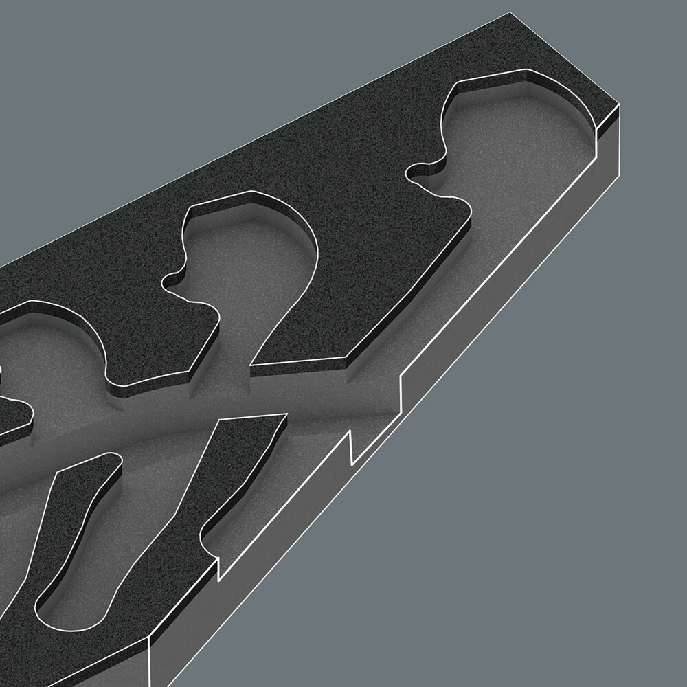 Pièce de rechange, sans outils 9832 Insert en mousse pour jeu de 6004 Joker 1 Wera - 05137332001