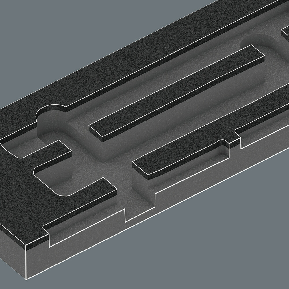 Pièce de rechange, sans outils 9882 Insert en mousse pour jeu de marteaux 1 Wera - 05137382001
