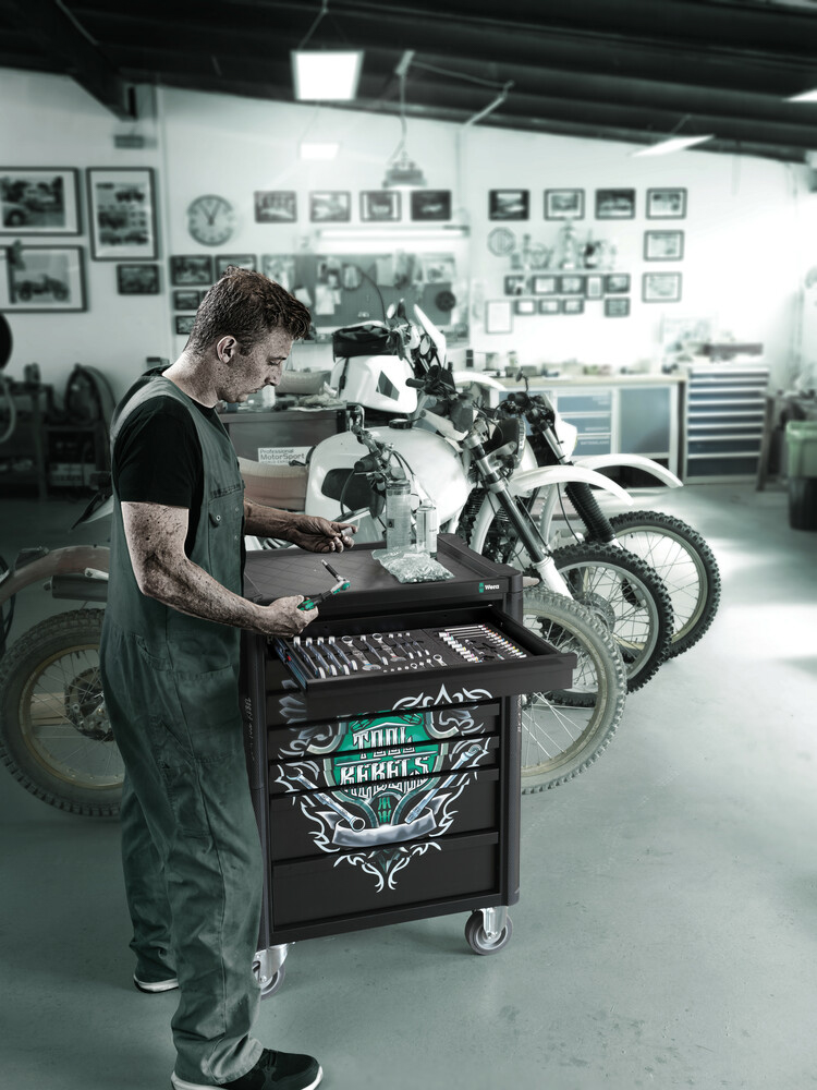 Servante d'atelier 7 tiroirs 94 pièces Tool Rebel 9700 Wera - 05150130001