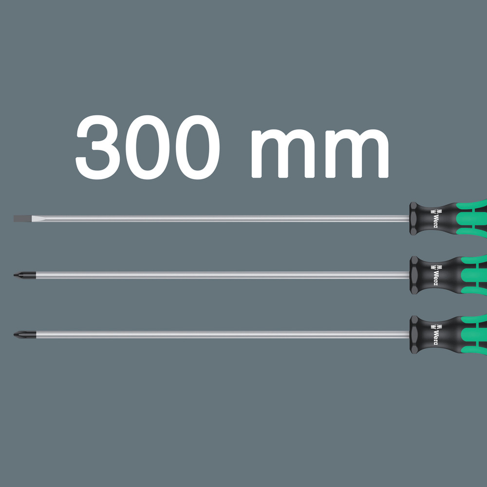 Jeu de tournevis Kraftform Plus à lames extra-longues 300 mm 335/350/355/3 WERA - 05347735002