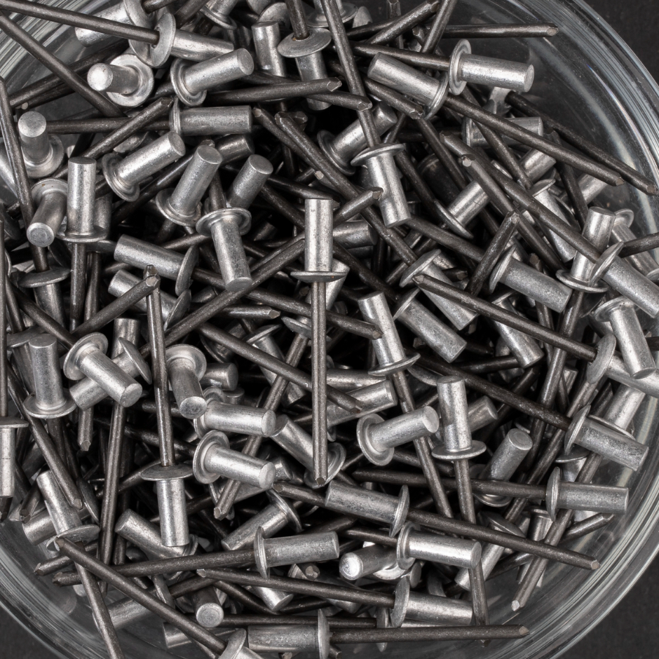 400 rivets étanches à aluminium/acier à tête plate à Ø4x9,5mm - SCELL-IT - WAD4010