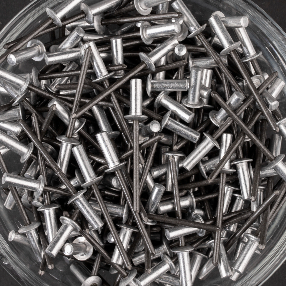 250 rivets étanches à aluminium/acier à tête plate à Ø4x12,7mm - SCELL-IT - WAD4012