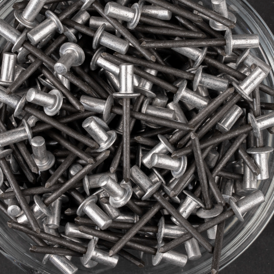 250 rivets étanches à aluminium/acier à tête plate à Ø4,8x9,5mm - SCELL-IT - WAD4810