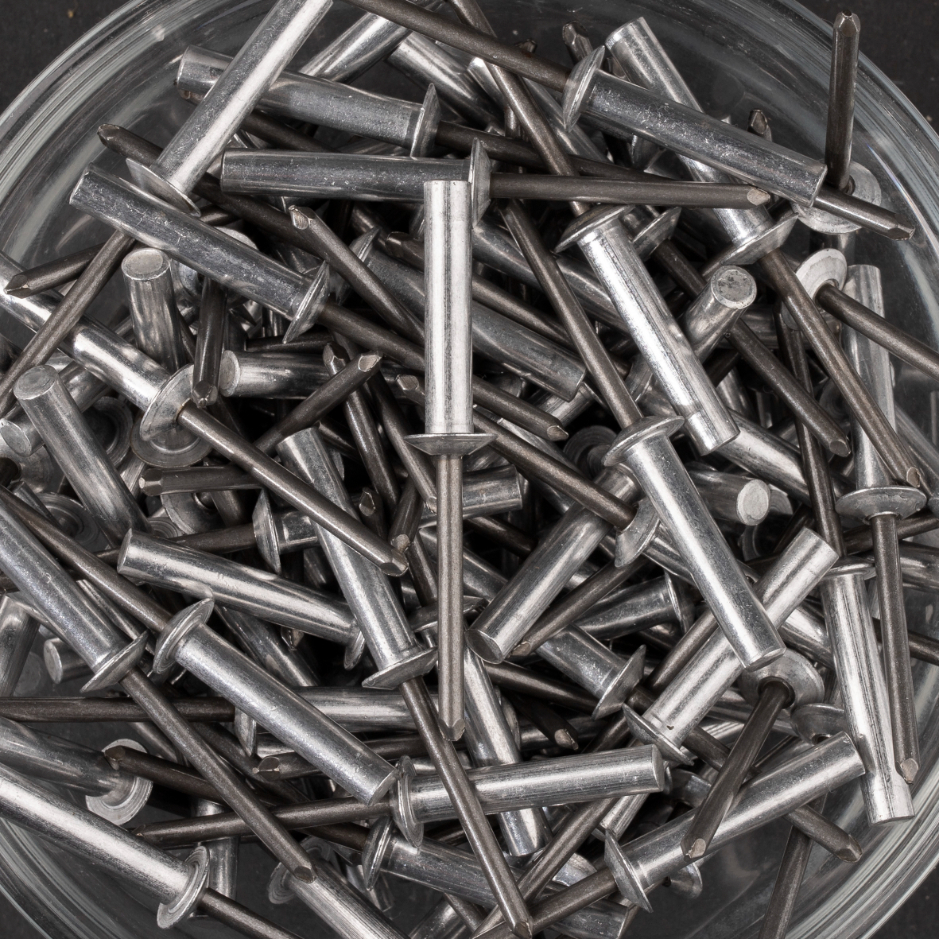 250 rivets étanches à aluminium/acier à tête plate à Ø4,8x25mm - SCELL-IT - WAD4825