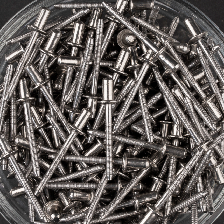 250 rivets étanches à inox A2/inox A2 à tête plate à Ø4,8x9,5mm - SCELL-IT - WTD4809