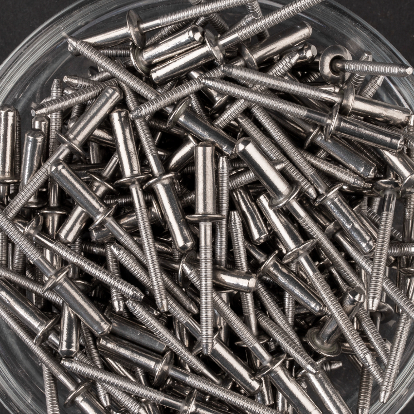 250 rivets étanches à inox A2/inox A2 à tête plate à Ø4,8x16mm - SCELL-IT - WTD4816