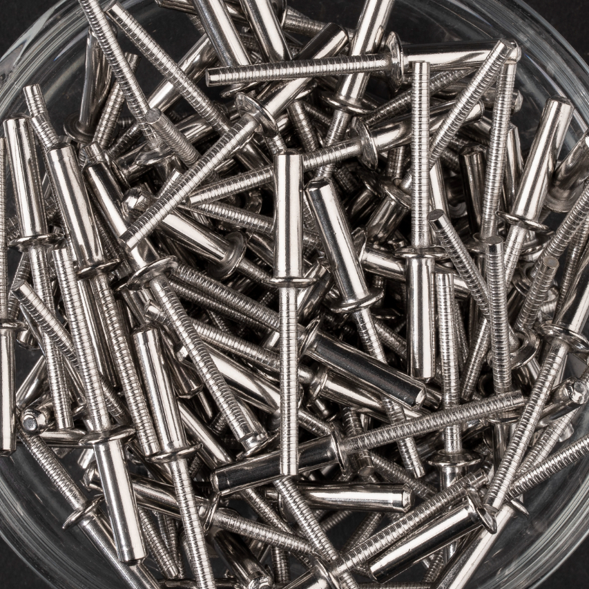 250 rivets étanches à inox A2/inox A2 à tête plate à Ø4,8x20mm - SCELL-IT - WTD4820