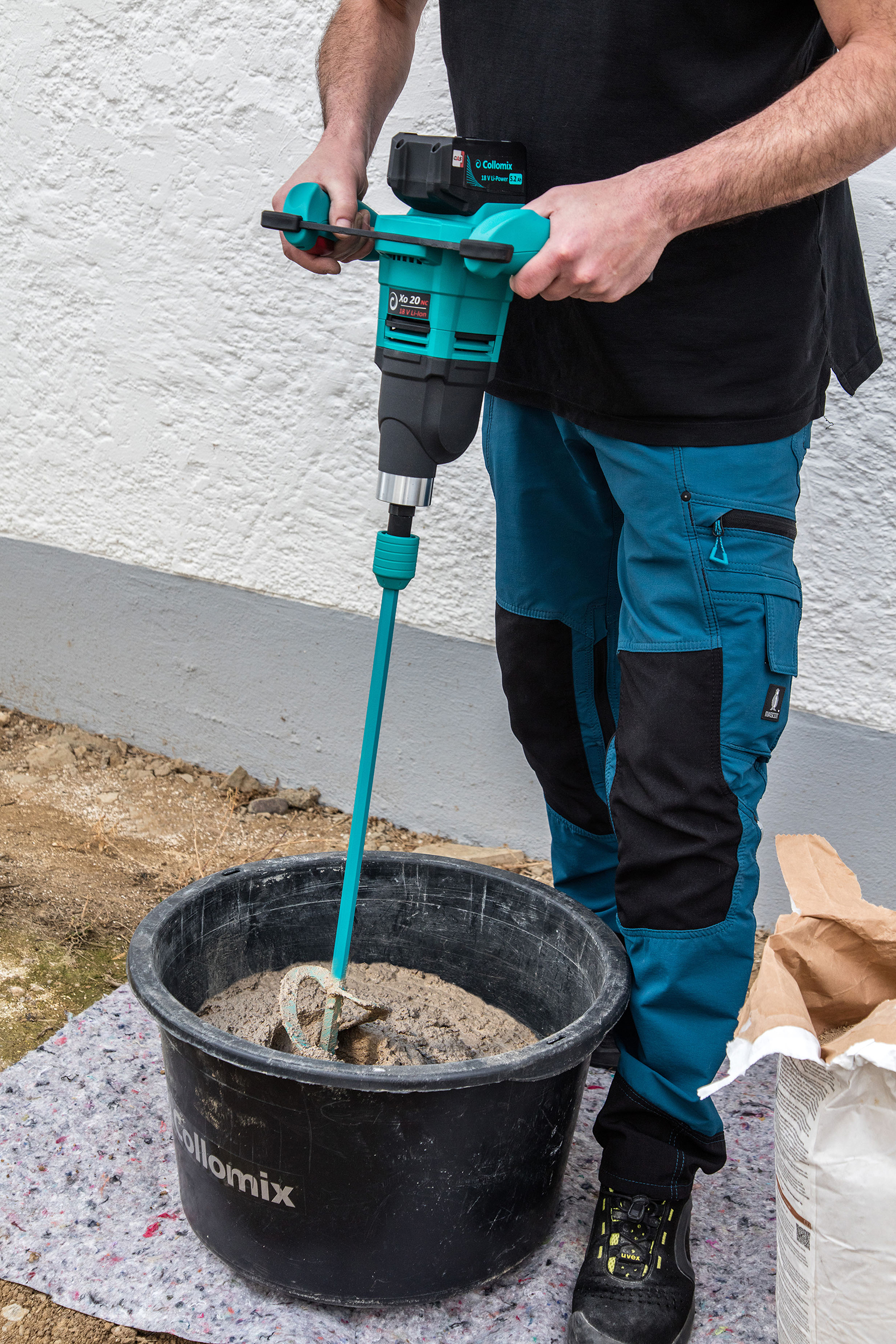 Mélangeur Xo 20 NC avec WK 140 HF avec 2x Batterie et Chargeur - COLLOMIX - 25167