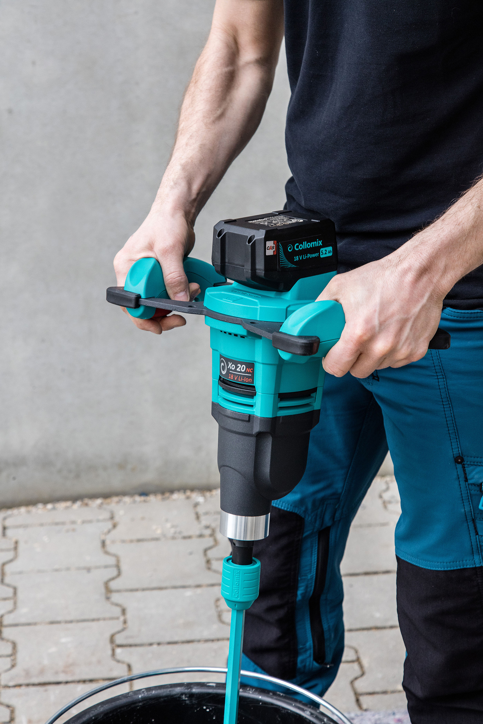 Mélangeur Xo 20 NC avec WK 140 HF avec 2x Batterie et Chargeur - COLLOMIX - 25167