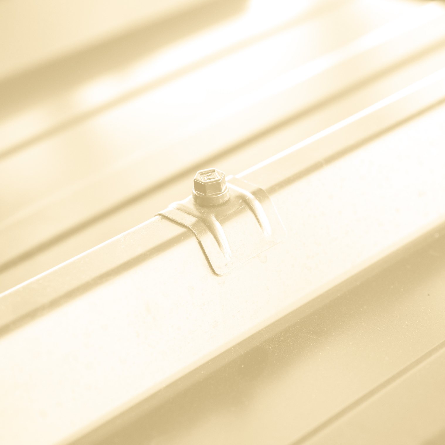 100 Vis bac acier - sommet de nervure - support ZED - TH12-6,3x50mm- RAL1015 - SCELL-IT - ZTZ-63050-1015