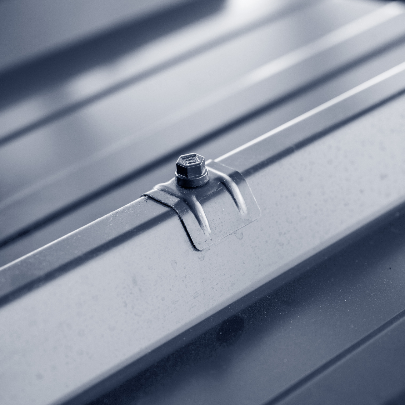 100 Vis bac acier - sommet de nervure - support IPN - TH12-6x180mm- RAL5008 - SCELL-IT - ZTP-60180-5008