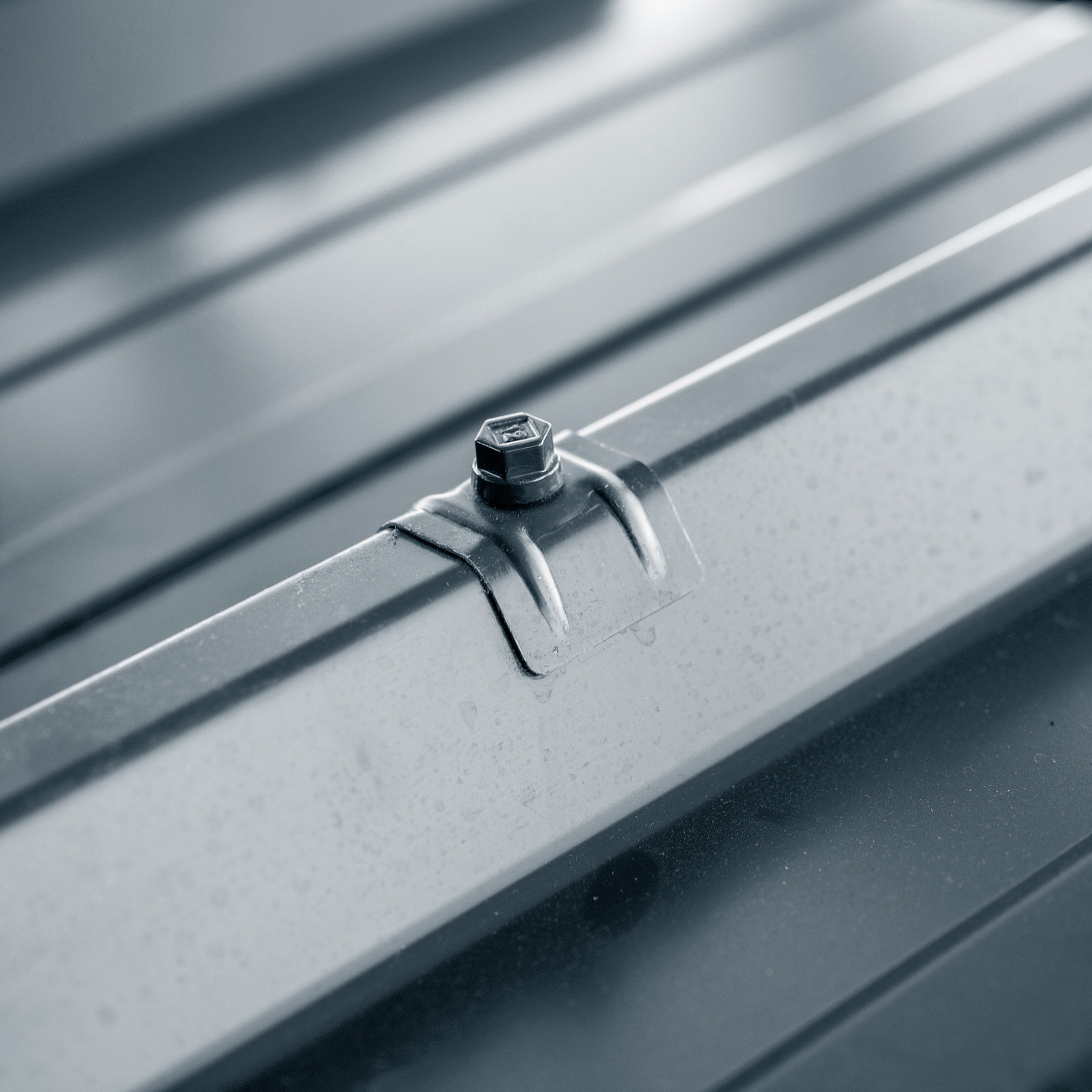 100 Vis bac acier - sommet de nervure - support IPN - TH12-6x85mm- RAL7016 - SCELL-IT - ZTP-60085-7016