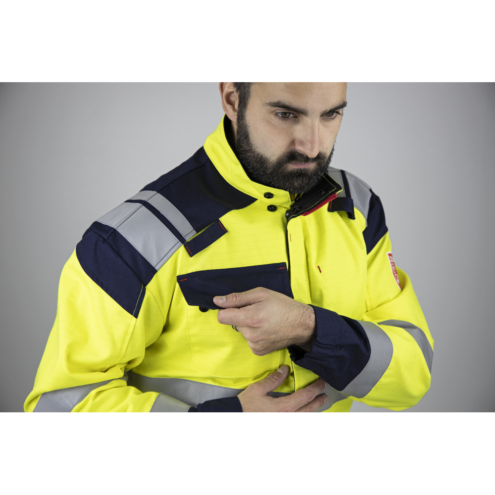 Combinaison NEUTRON JAUNE MARINE - RISK E3 HV PG - LMA LEBEURRE - 4149