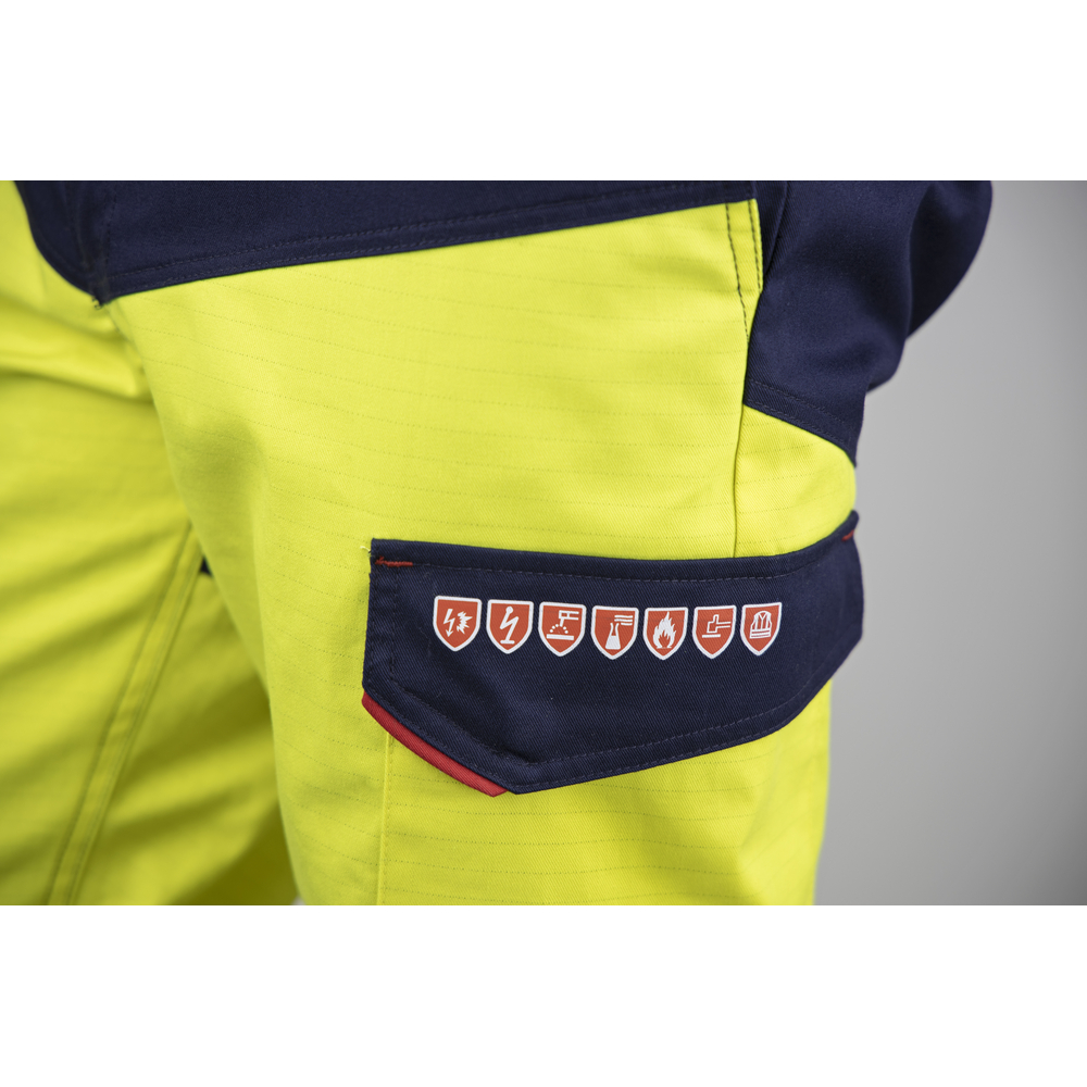 Pantalon XENON JAUNE MARINE - RISK E3 HV PG - LMA LEBEURRE - 1712
