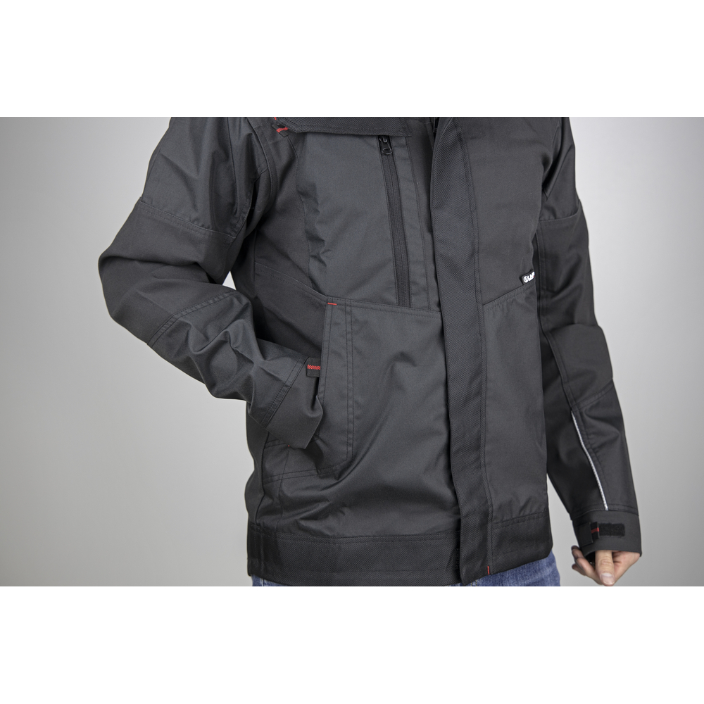 Veste bicolore stretch AXONE GRIS NUIT NOIR - LMA LEBEURRE - 2325